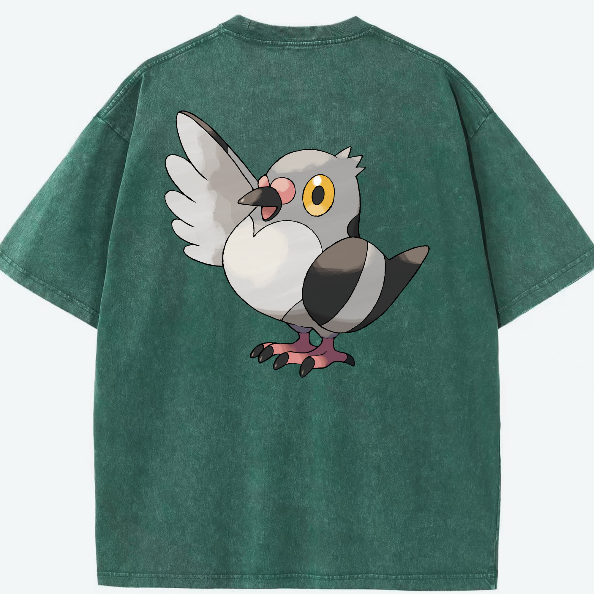 （画像用） ポケットモンスター Pokémon 綿100% ヴィンテージ風 半袖Tシャツ（背面プリント）